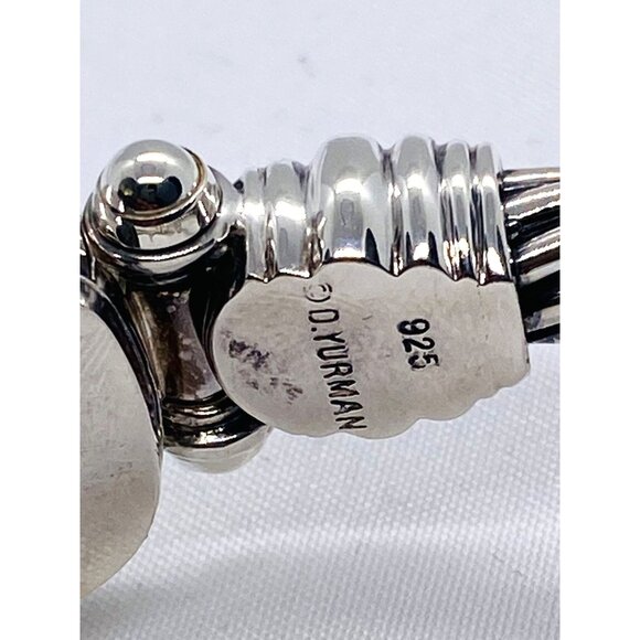 David Yurman Hinge Watch Case Bangle Bracelet 925 585 14k 8.5" - Picture 6 of 10